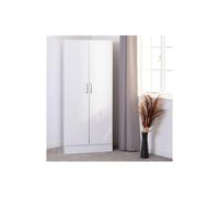 Seconique Nevada 2 Door All Hanging Wardrobe in White Seconique White