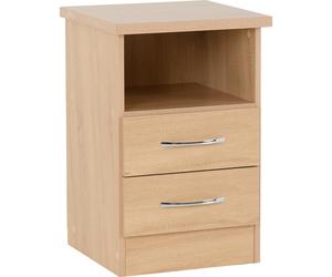 Seconique Nevada 2 Drawer Bedside in Sonoma Oak Effect