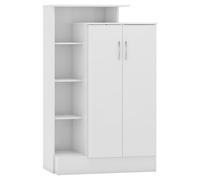 Nevada Petite Open Shelf Wardrobe White Gloss