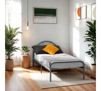 Seconique Nova Single Silver Bed - Wilko