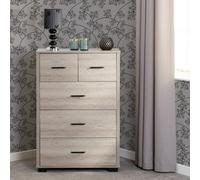 Seconique Oliver 3+2 Drawer Chest-Light Oak Effect