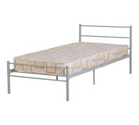 Seconique Orion Silver 3ft Single Metal Bed
