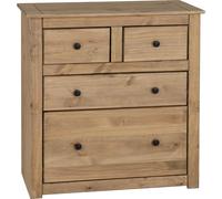 Seconique Panama 2+2 Drawer Chest in Natural Wax