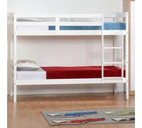Seconique Panama 3Ft Single Wooden Bunk Bed Frame In White Finish