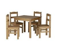 Panama Dining Set - natural wax