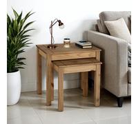 Seconique Panama Solid Waxed Pine Nest of 2 Tables