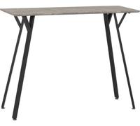 Seconique Quebec Bar Table in Concrete Effect/Black, none