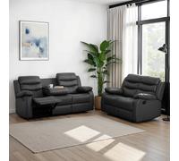 Seconique Roma 3 Plus 2 Suite in Grey, none