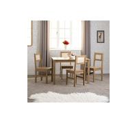 Seconique Santana 1+4 Dining Set in Light Oak Seconique Light Oak