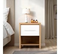Seconique Seville 1 Drawer Bedside in White Seconique White