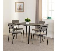 Marlow and Sheldon Dining Set Seconique Grey One Size