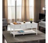 Seconique Stratford 2 Drawer Coffee Table in White Seconique White
