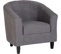 Seconique Tempo Tub Chair in Grey Fabric
