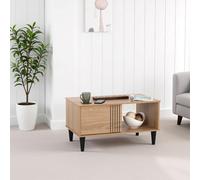 Seconique Tessa 1 Door Coffee Table - Natural Oak