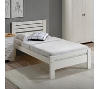 Seconique Toledo 3Ft 90Cm Single Bed Frame In White Pine And Mdf