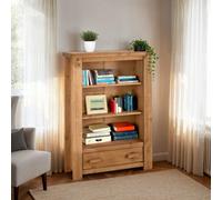 Seconique Tortilla 1 Drawer Bookcase - Distressed Waxed Pine, Brown