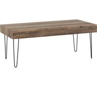 Seconique Troy Coffee Table - Medium Oak Effect/Black, Multi