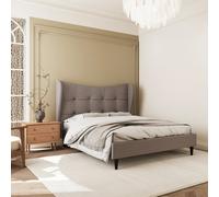 Seconique Verona 5' Bed Frame - Brown Fabric