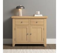 Seconique Windsor 2 Door 2 Drawer Sideboard Oak And Dovetail Joints Fully Assembled