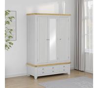 Seconique Windsor 3 Door 2 Drawer Wardrobe Pebble Grey ( Part Assembled )
