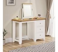 Seconique Windsor 3 Drawer Dressing Table (Fully Assembled) in Ivory Seconique Ivory
