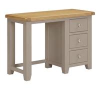 Seconique Windsor 3 Drawer Dressing Table (Fully Assembled)- Putty/oak