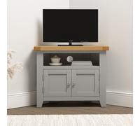 Seconique Windsor Ivory Corner TV Unit (Fully Assembled) in Light Grey Seconique Light Grey