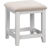 Seconique Windsor Ivory Dressing Table Stool (Fully Assembled) in Light Grey Seconique Light Grey