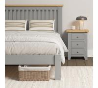 Seconique Windsor King 5' Bed Low Foot End Pebble Grey ( Part Assembled )