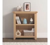 Seconique Windsor Low Bookcase With Real Natural Oak Fully Assembled