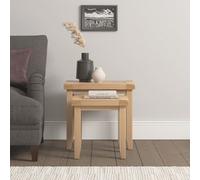 Seconique Windsor Nest Of 2 Tables Real Solid Oak Fully Assembled