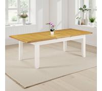 Seconique Windsor Pebble Grey Large Extending Dining Table (Part Assembled) in Ivory Seconique Ivory