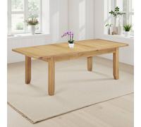 Seconique Windsor Pebble Grey Large Extending Dining Table (Part Assembled) in Light Oak Seconique Light Oak