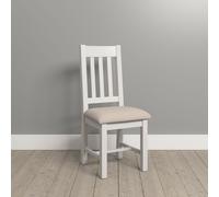 Seconique Windsor Slatted Chair Natural Oak in Ivory Seconique Ivory