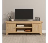 Seconique Windsor Straight Tv Unit in Natural Oak