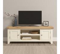 Seconique Windsor Straight Tv Unit - Ivory/oak
