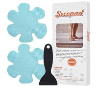 Secopad Bathtub Stickers Non-Slip, 24PCS Safety Shower Treads Adhesive Appliques with Premium Scrape (Blue)