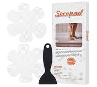 Secopad Non-Slip Bathtub Stickers Safety Bathroom Tubs Showers Treads Adhesive Decals Scraper (White Snowflake)