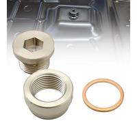 SecosAutoparts Transmission sump drain plug (weld in) 12mm KIT STEEL BUNG & STEEL PLUG+WASHER