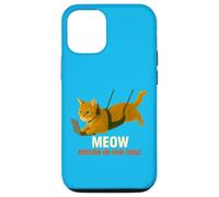 Secret Agent Cat on Mission - Funny Spy Parody Art Case for iPhone 12/12 Pro
