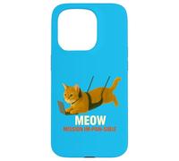 Secret Agent Cat on Mission - Funny Spy Parody Art Case for iPhone 15 Pro