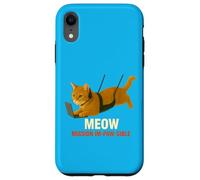 Secret Agent Cat on Mission - Funny Spy Parody Art Case for iPhone XR