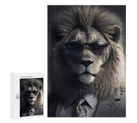 Secret Agent Lion, 300 PCS Challenging Puzzle for Adults, Year-End Present - for Detail-Focused Puzzlers
