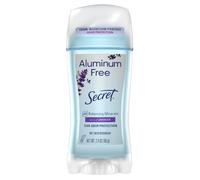 Secret Aluminum Free Deodorant for Women, 48 Hour Odor Protection, Parabens Dyes Talc & Baking Soda, pH Balancing Minerals, Dry Solid, Lavender Scent, 61 g