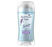 Secret Aluminum Free Deodorant for Women, 48 Hour Odor Protection, Parabens Dyes Talc & Baking Soda, pH Balancing Minerals, Dry Solid, Lavender Scent, 61 g