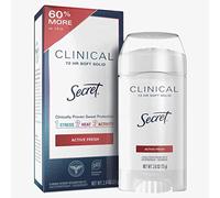Secret Antiperspirant and Deodorant for Women, Clinical Strength Soft Solid, Sport Fresh, 2.6 Oz