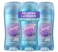 Secret Antiperspirant & Deodorant, 48 Hour Moisture Protection, Invisible Solid, Lavender Aroma, 2.6 oz (Pack of 3)