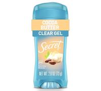 Secret Antiperspirant/Deodorant, Clear Gel, Cocoa Butter Kiss Scent 2.7 Oz (76 G)