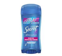Secret Antiperspirant Deodorant for Women, Protective Powder Fragrance, Clear Gel, Outlast Xtend, 75ml (Pack of 6) (Packaging May Vary)