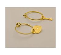 Secret Asymmetrical Creoles Gold one size